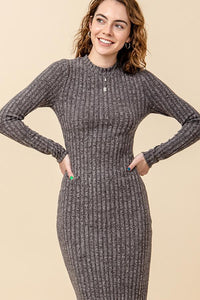 You Got This Ribbed Bodycon Dress